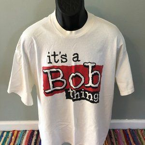 90s LEE It's a Bob Thing Shirt White XXL